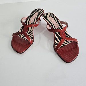 Escada Red Strappy Women's Sandals
